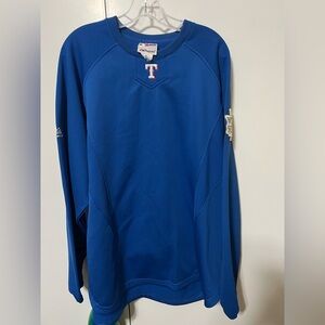 Majestic XL Blue Texas Rangers Sweatshirt 2011 World Series